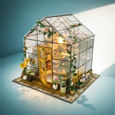 Μινιατούρα Κουκλόσπιτο Diy Μινιατούρα Κιτ κουκλόσπιτου Ξύλινο κουκλόσπιτο